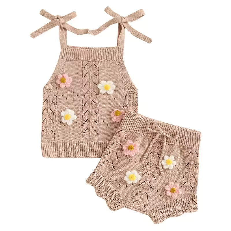 Kiara Garden Knit Set – Soft Oat